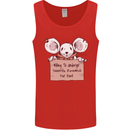 Hungry Mouse Mens Vest Tank Top Red