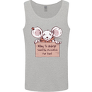 Hungry Mouse Mens Vest Tank Top Sports Grey