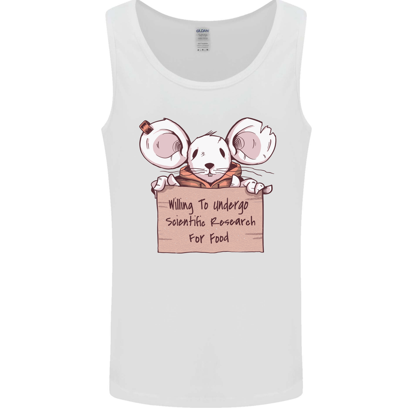 Hungry Mouse Mens Vest Tank Top White