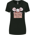 Hungry Mouse Womens Wider Cut T-Shirt Black