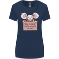 Hungry Mouse Womens Wider Cut T-Shirt Navy Blue