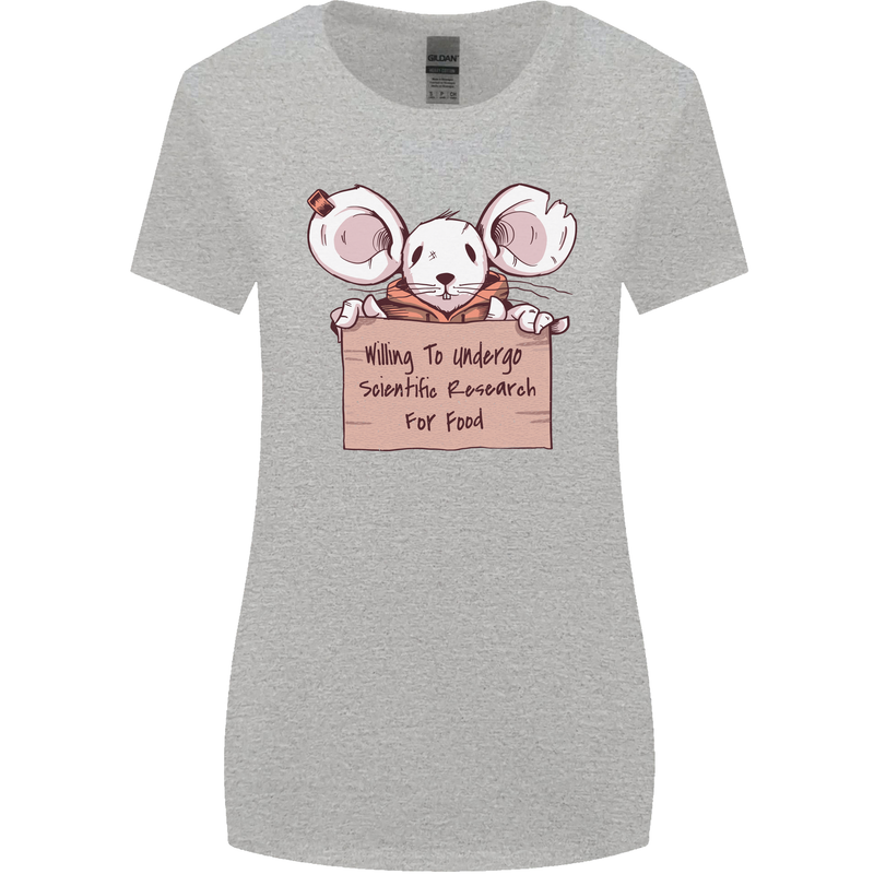 Hungry Mouse Womens Wider Cut T-Shirt Sports Grey