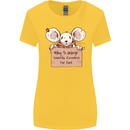 Hungry Mouse Womens Wider Cut T-Shirt Yellow