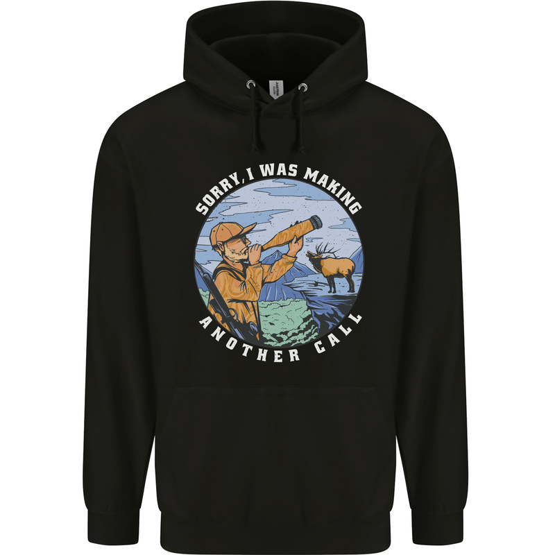 Hunting Making Another Call Hunter Funny Childrens Kids Hoodie Black
