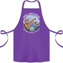 Hunting Making Another Call Hunter Funny Cotton Apron 100% Organic Purple