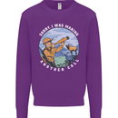 Hunting Making Another Call Hunter Funny Kids Sweatshirt Jumper Purple