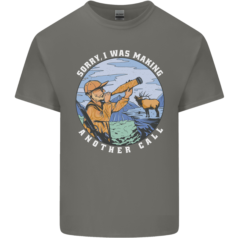 Hunting Making Another Call Hunter Funny Kids T-Shirt Childrens Charcoal