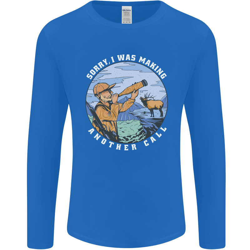Hunting Making Another Call Hunter Funny Mens Long Sleeve T-Shirt Royal Blue