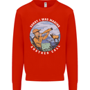 Hunting Making Another Call Hunter Funny Mens Sweatshirt Jumper Bright Red