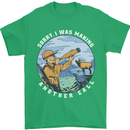 Hunting Making Another Call Hunter Funny Mens T-Shirt 100% Cotton Irish Green