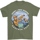 Hunting Making Another Call Hunter Funny Mens T-Shirt 100% Cotton Military Green
