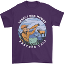 Hunting Making Another Call Hunter Funny Mens T-Shirt 100% Cotton Purple