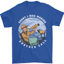 Hunting Making Another Call Hunter Funny Mens T-Shirt 100% Cotton Royal Blue