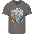 Hunting Making Another Call Hunter Funny Mens V-Neck Cotton T-Shirt Charcoal