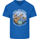Hunting Making Another Call Hunter Funny Mens V-Neck Cotton T-Shirt Royal Blue