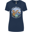 Hunting Making Another Call Hunter Funny Womens Wider Cut T-Shirt Navy Blue
