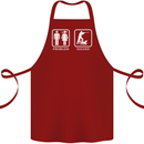 Hunting Problem Solved Funny Hunter Cotton Apron 100% Organic Maroon