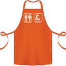 Hunting Problem Solved Funny Hunter Cotton Apron 100% Organic Orange