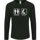 Hunting Problem Solved Funny Hunter Mens Long Sleeve T-Shirt Black
