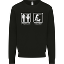 Hunting Problem Solved Funny Hunter Mens Sweatshirt Jumper Black