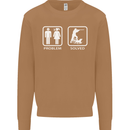 Hunting Problem Solved Funny Hunter Mens Sweatshirt Jumper Caramel Latte