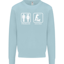 Hunting Problem Solved Funny Hunter Mens Sweatshirt Jumper Light Blue