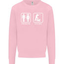 Hunting Problem Solved Funny Hunter Mens Sweatshirt Jumper Light Pink