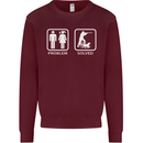 Hunting Problem Solved Funny Hunter Mens Sweatshirt Jumper Maroon