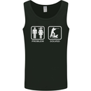 Hunting Problem Solved Funny Hunter Mens Vest Tank Top Black