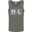 Hunting Problem Solved Funny Hunter Mens Vest Tank Top Charcoal
