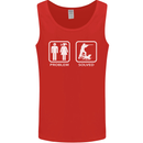 Hunting Problem Solved Funny Hunter Mens Vest Tank Top Red