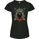 Hunting Season Hunter Skull Hunt Womens Petite Cut T-Shirt Black