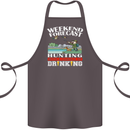 Hunting Weekend Alcohol Beer Funny Hunter Cotton Apron 100% Organic Dark Grey