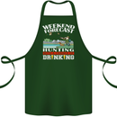 Hunting Weekend Alcohol Beer Funny Hunter Cotton Apron 100% Organic Forest Green