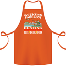 Hunting Weekend Alcohol Beer Funny Hunter Cotton Apron 100% Organic Orange