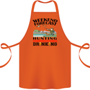 Hunting Weekend Alcohol Beer Funny Hunter Cotton Apron 100% Organic Orange