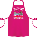 Hunting Weekend Alcohol Beer Funny Hunter Cotton Apron 100% Organic Pink