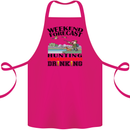 Hunting Weekend Alcohol Beer Funny Hunter Cotton Apron 100% Organic Pink