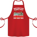Hunting Weekend Alcohol Beer Funny Hunter Cotton Apron 100% Organic Red
