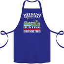Hunting Weekend Alcohol Beer Funny Hunter Cotton Apron 100% Organic Royal Blue