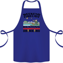 Hunting Weekend Alcohol Beer Funny Hunter Cotton Apron 100% Organic Royal Blue