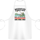 Hunting Weekend Alcohol Beer Funny Hunter Cotton Apron 100% Organic White