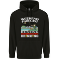 Hunting Weekend Alcohol Beer Funny Hunter Mens 80% Cotton Hoodie Black