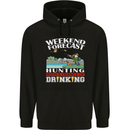 Hunting Weekend Alcohol Beer Funny Hunter Mens 80% Cotton Hoodie Black