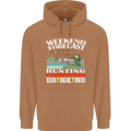 Hunting Weekend Alcohol Beer Funny Hunter Mens 80% Cotton Hoodie Caramel Latte