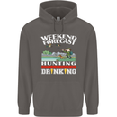 Hunting Weekend Alcohol Beer Funny Hunter Mens 80% Cotton Hoodie Charcoal