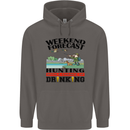 Hunting Weekend Alcohol Beer Funny Hunter Mens 80% Cotton Hoodie Charcoal