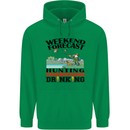 Hunting Weekend Alcohol Beer Funny Hunter Mens 80% Cotton Hoodie Irish Green