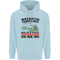 Hunting Weekend Alcohol Beer Funny Hunter Mens 80% Cotton Hoodie Light Blue