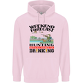 Hunting Weekend Alcohol Beer Funny Hunter Mens 80% Cotton Hoodie Light Pink
